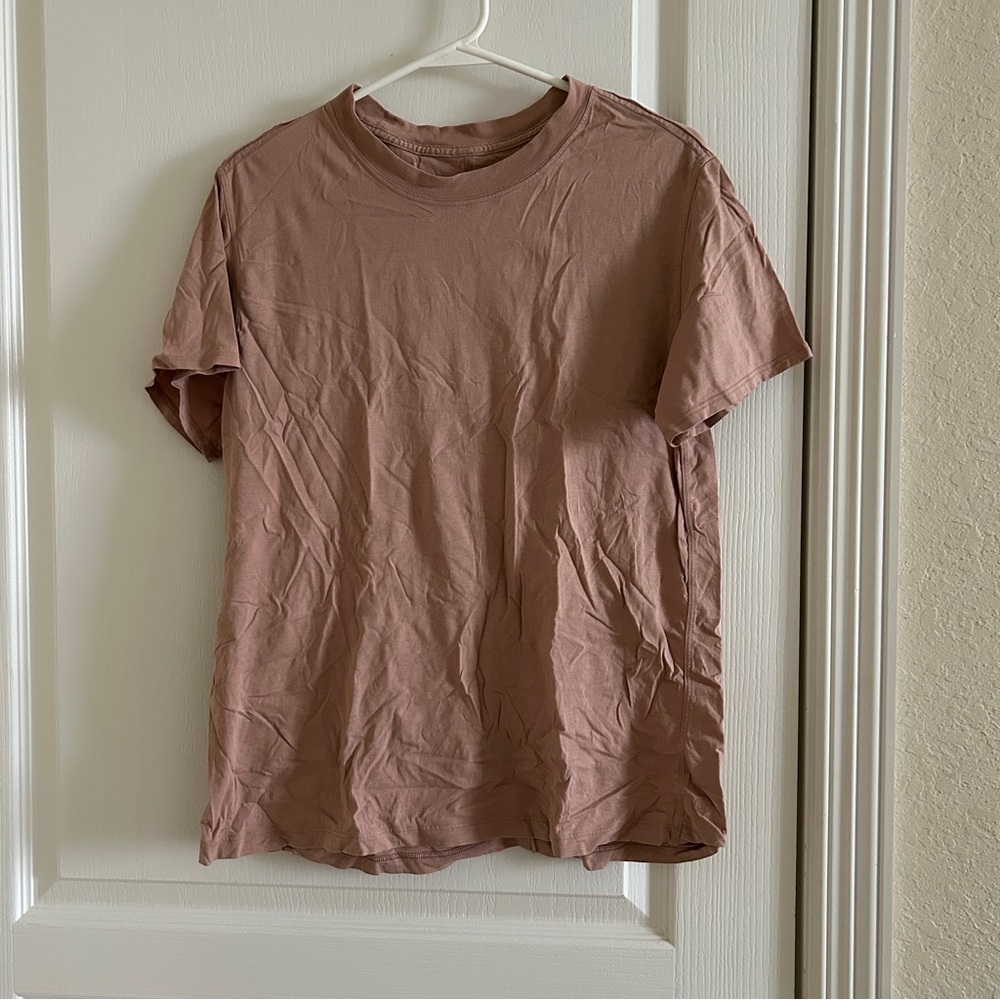 Lululemon All Yours Cotton T-shirt - Pink Clay